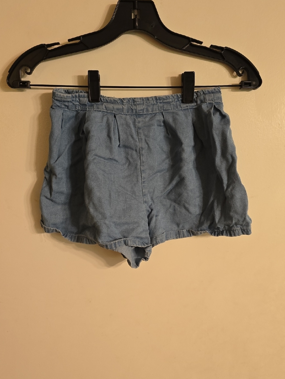Between Girls' Light Blue Elastic-Waist Chambray Shorts